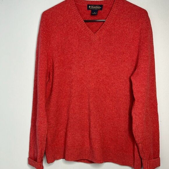 Brooks Brothers Lambswool Men’s Medium V Neck Sweater - Picture 1 of 10